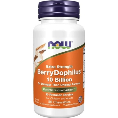 Now Foods BerryDophilus Extra Strength 50 žvýkacích pastilek