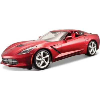 Maisto - 2014 Corvette Stingray, метал червен, 1: 18