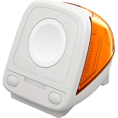 Spigen Силиконова винтидж поставка с формата на iMac G3 за Apple Watch 42мм, 44мм, 45мм, 46мм, Ultra 49мм - Spigen Classic C1 Apple Watch Silicone Stand (оранжев) (SPN16792)