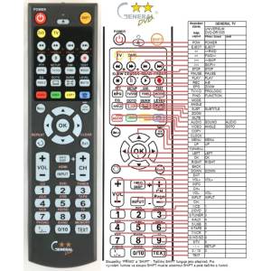 GENERAL UNIVERSUM DVD-DR1035 - съвместимо дистанционно управление на марката General (DVD-DR1035) Дистанционно