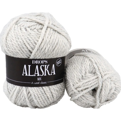 Drops Alaska MIX 63 perlově šedá