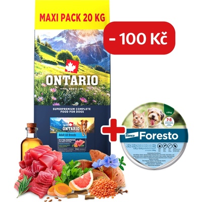 Ontario Adult All Breeds Monoprotein Tuna & Sweet Potatoes 20 kg