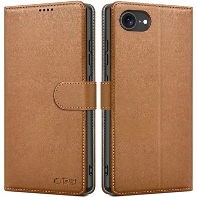 Tech-Protect Калъф Tech-Protect Wallet за iPhone 16e - кафяв (5906302363339)