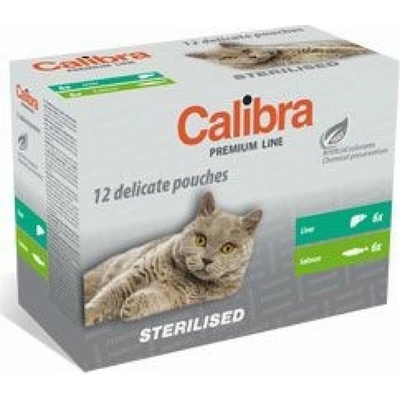 Calibra Premium Line Sterilised losos játra 12 x 100 g