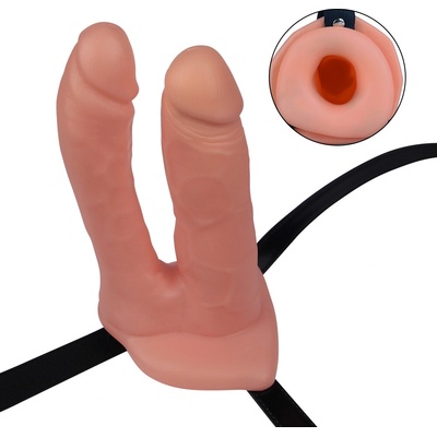 Lovetoy Nasazovací dildo Unisex Hollow Double Penetrator