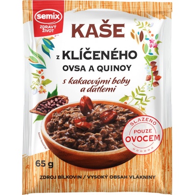 SEMIX Kaše z klíčeného ovsa a quinoy s kakaovými boby a datlemi 65 g