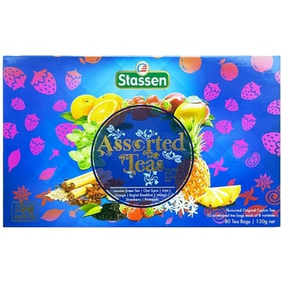 Stassen Černý a zelený čaj Assorted Blue Pack 80 sáčků