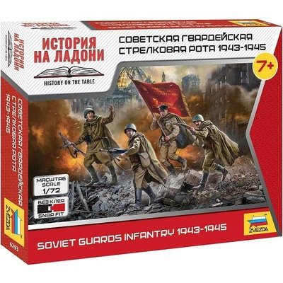 Zvezda Snap Kit figurky 6293 Soviet Guards Infantry 1:72