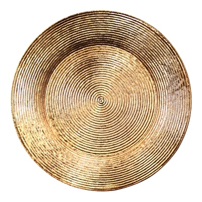 Horecano HORECANO-Подложна чиния с брокатен ефект ф33cm ЗЛАТНА (HC-93944) 194602-1 (0193944)