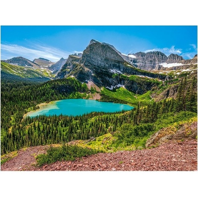 Castorland Jezero Grinnell Národní park Glacier USA 3000 dílků