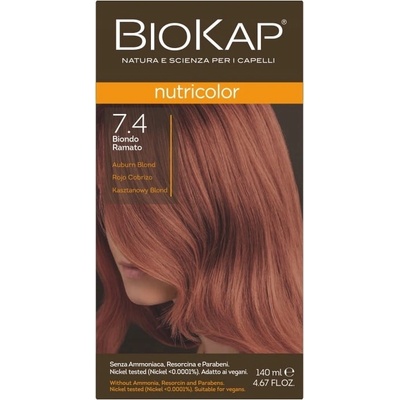 Biokap Nutricolor Barva 7.4 Kaštanová blond 140 ml