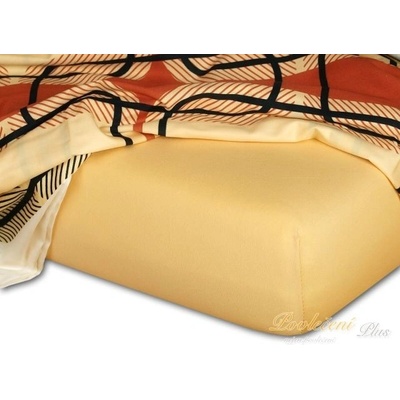 Dadka jersey prostěradlo okrové 70x160