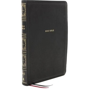 NKJV Holy Bible, Giant Print Thinline Bible, Black Leathersoft, Red Letter, Comfort Print: New King James Version | Thomas Nelson (ISBN: 9780785231714)