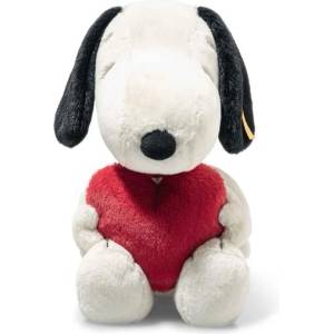 Steiff Friends Snoopy Love, бяла плюшена играчка (024375)