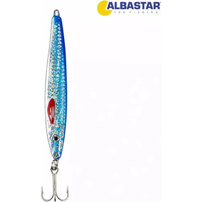 Albastar Pilker Scorpion stříbrno-modrá 50gr