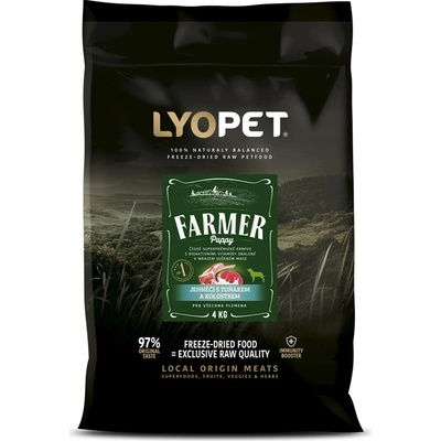 Lyopet Farmer Puppy Jahňacie s tuniakom a kolostrom 4 kg