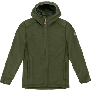 Fjällräven Детско поларено яке Fjällräven Kid's Keb Fleece Hoodie Wool jacket - Deep Forest - размер 134 (EU) (703-2021-0413)