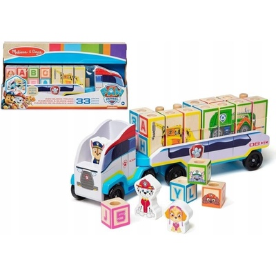 Melissa & Doug Nákladné auto ABC Block Truck Labková patrola
