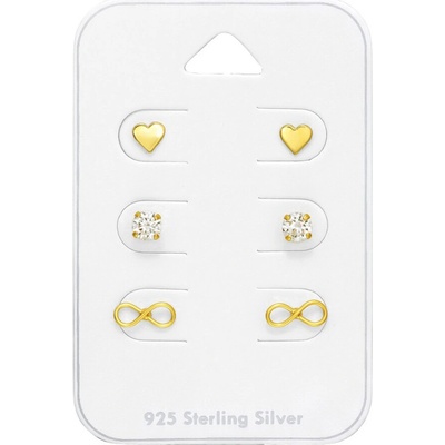 Mabell set dámskych strieborných náušníc Feliz SK221A4S44790C45