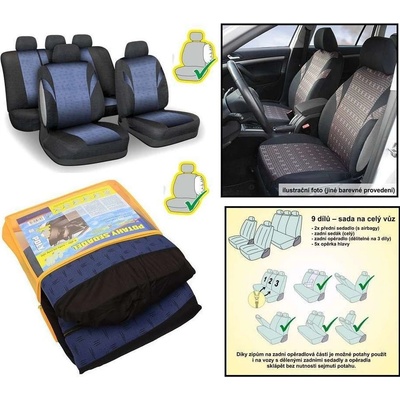 Autopotah Compass POLY modré AIRBAG sada 9ks – Sleviste.cz