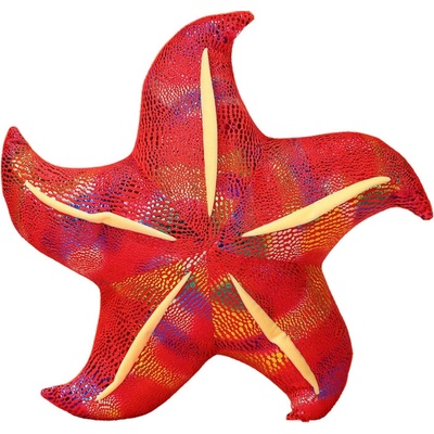 mamido Plyšová hviezdica vankúš 20cm červená