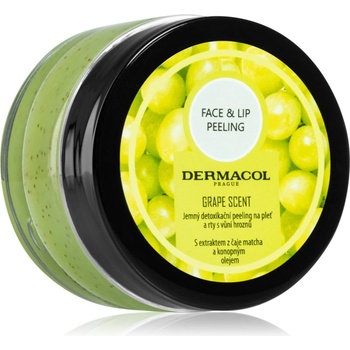 Dermacol Face & Lip Peeling Grape дълбоко почистващ пилинг за устни и скули 50ml