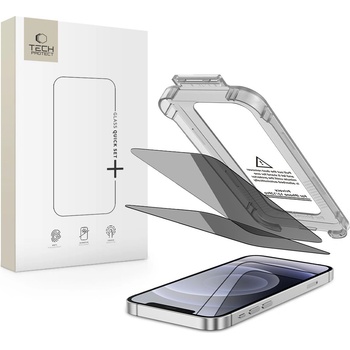 Tech-Protect Szklo prywatyzujace tech-protect quick set spy+ 2-pack iphone 12 / 12 pro privacy (5906302318742)
