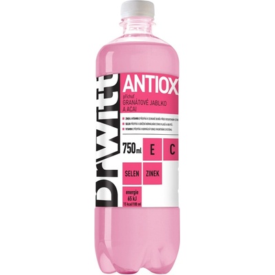 DrWitt Antiox vitaminová voda 12 x 750 ml