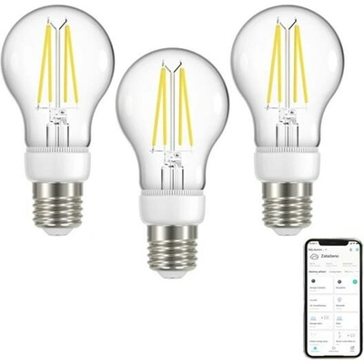 IMMAX Smart LED žiarovka filamentová E27 7W NEO 07713C WiFi Tuya sada 3ks