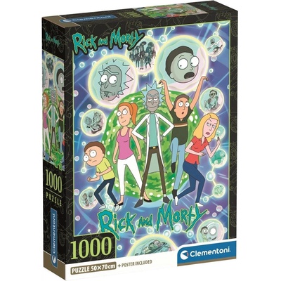 Пъзел Clementoni от 1000 части - Рик и Морти, вариант 1 (37510)