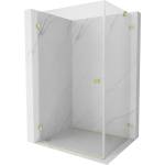 Mexen Lunar-B ляво отваряема душ кабина 90 x 80 см, прозрачна, златно изчеткана - 832-090-080-55-00-L (832-090-080-55-00-L)