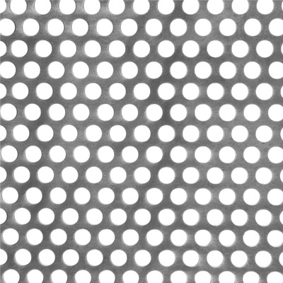 děrovaný plech kruhový přesazený Zn, otvor: ø 10 mm, rozteč: 15 mm, (1000x2000x1 mm)