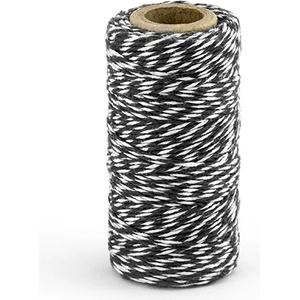 PartyDeco Нишка Baker's Twine черна 50 м