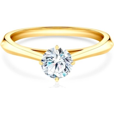 Savicki Zásnubný prsteň The Light žlté zlato laboratórny diamant DL R3 1 LAB Z