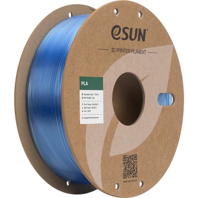 eSUN PLA-Clear Translucent Blue - 1, 75 mm / 1000 g (PLA-Clear175T-U1P1)
