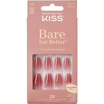 Kiss gelové nehty Bare But Better Nails Nude Nude 28 ks – Zbozi.Blesk.cz