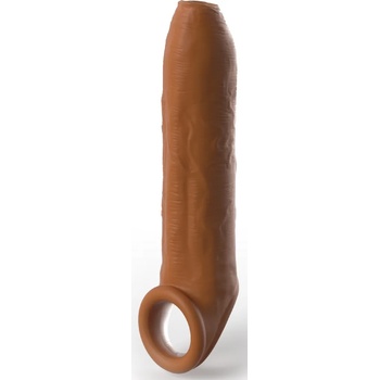 Image 1 of Pipedream Fantasy X-tensions Elite Uncut Silicone Penis Enhancer with Strap Tan