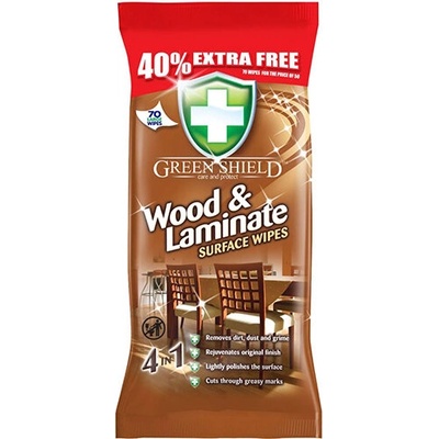 Green Shield Мокри кърпи за дърво и ламинат 70бр (и39и02)