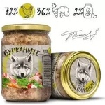 Benvita БУРКАНИТЕ - храна за кучета с пиле и зеленчуци