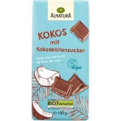 Alnatura Bio kokosová čokoláda s cukrem z kokosových květů 100 g