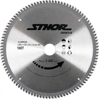 STHOR Kotouč na hliník 250 x 30 mm 100z