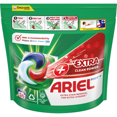 Ariel +Extra clean kapsule 36 PD
