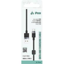 iPEAX 90010108 USB/USB-C 1,5m černý