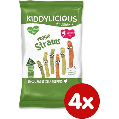 Kiddylicious Zdravé zeleninové tyčinky Veggie Straws MULTIPACK 4 x 12 g – Zboží Dáma