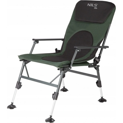 Nils Camp Turistická stolička s operadlom NC1801 čierna