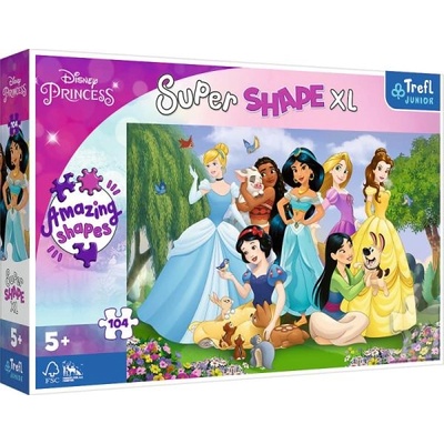 TREFL Super Shape XL Disney princeznej: V záhrade 104 dielov