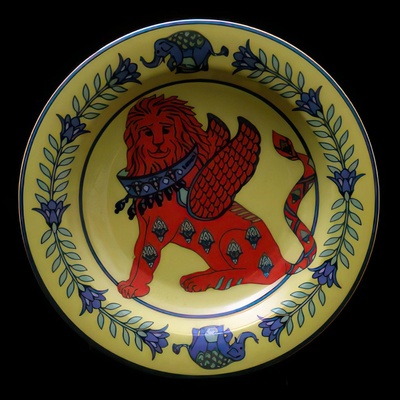 Bopla! Talíř hluboký Leoninus žlutý 22 cm