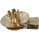 Držák svíček na stromečky strieborný 3,8cm 6ks