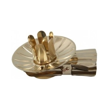 Držák svíček na stromečky strieborný 3,8cm 6ks