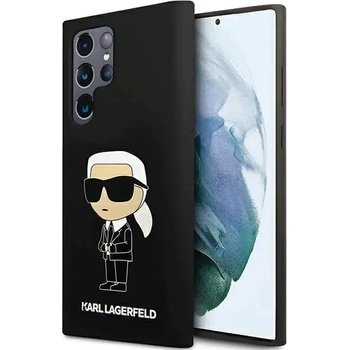 KARL LAGERFELD Кейс Karl Lagerfeld Silicone Ikonik за Samsung Galaxy S24 Ultra, черен (KF001976-0)
